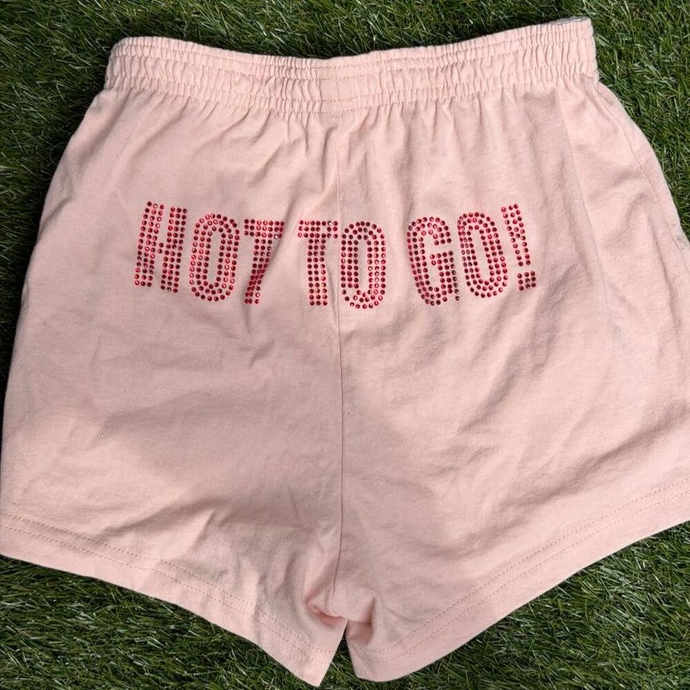 Unbranded Women's Pink and Cream Shorts